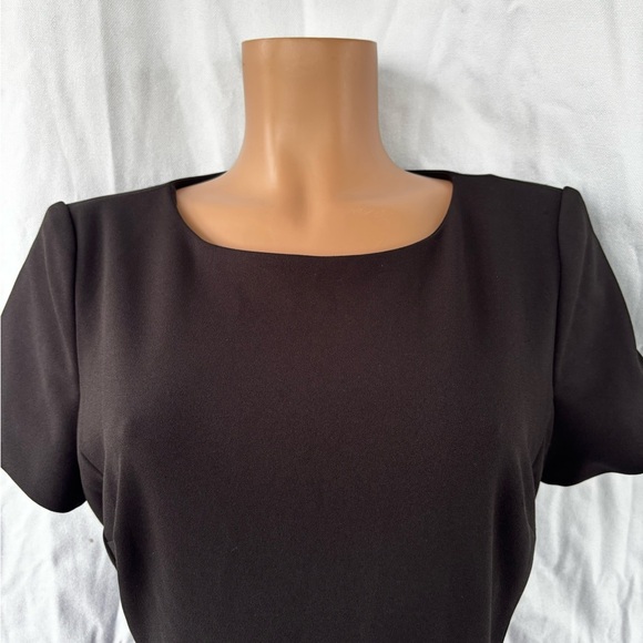 Calvin Klein
Boat Neck Short Sleeve Belted Ruffle Hem Faux Wrap Dress - Picture 3 of 12